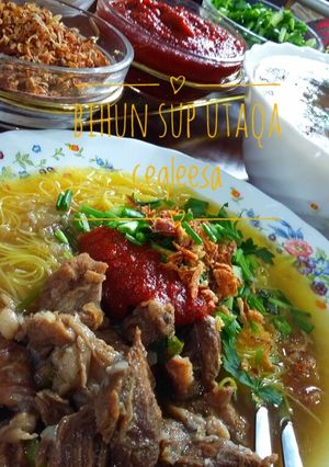 Gambar Bihun Sup Utaqa Ceqleesa. (Juadah Raya)