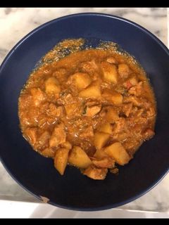 صورة لوصفة ايدام الدجاج بالبطاطس والزبادي🥔🍗