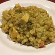 Cebada perlada con pollo