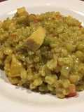 Cebada perlada con pollo