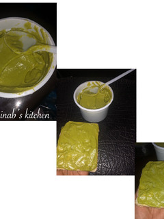 A picture of Avocado purée for bread🥑🍞.