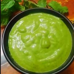 A picture of Brahmi leaves coconut chutney.