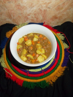 A picture of Minced meat soup.