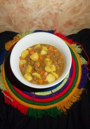 A picture of Minced meat soup.