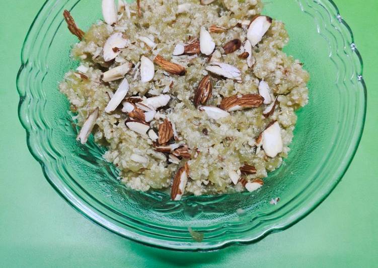 Bottle gourd halwa