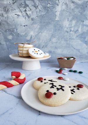 Una foto de Cookies de vainilla con deco Navidad