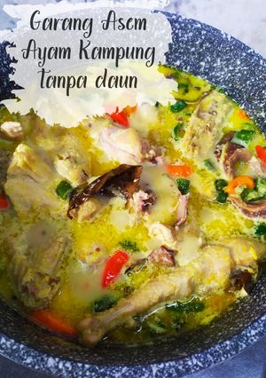 Foto resep Garang Asem Ayam Kampung tanpa daun