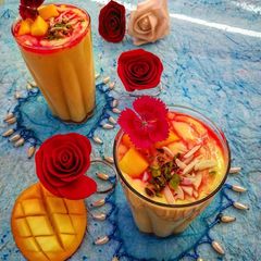A picture of Mango lassi.