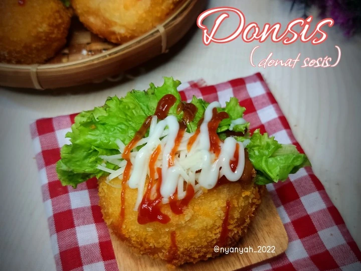 Cara Gampang Membikin Resep Donsis (donat sosis) yang Lezat Anti Ribet, Uenak Banget