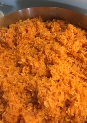 A picture of Spanish rice.