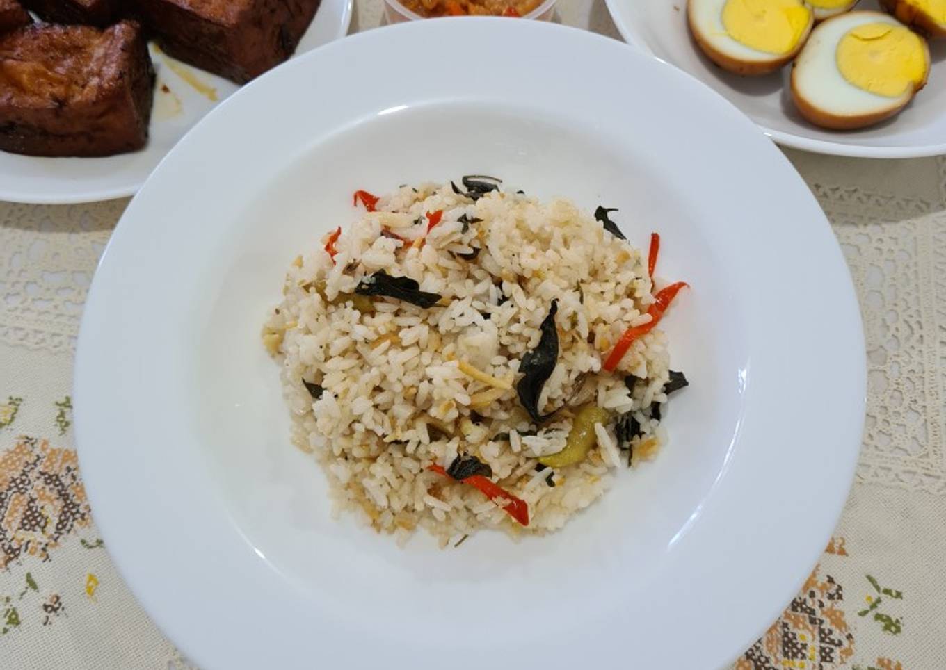 57. Nasi Liwet rice cooker no santan