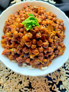 A picture of Bihari Chana Masala.