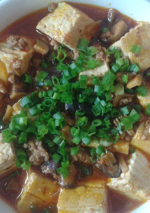 Hình của món Đậu phụ Tứ Xuyên.