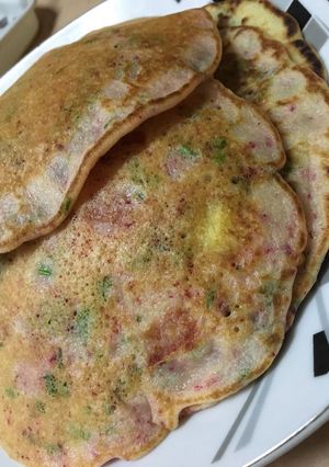 صورة لوصفة بان كيك مالح😻👌🏾