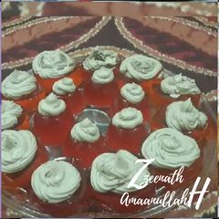 A picture of Jelly Crystal Cupcakes with Buttercream Frosting.