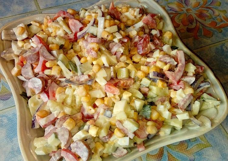 Salat Raduga Pokrokovij Recept Z Foto Avtor Recepta Oksana Pryadko Cookpad