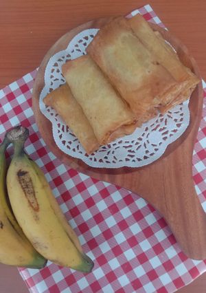 Foto resep Lumpia Pisang Keju