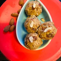 A picture of Churma Ladu easy and quick 10 minutes Sweet recipe in lunch or kids tiffin.