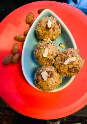 A picture of Churma Ladu easy and quick 10 minutes Sweet recipe in lunch or kids tiffin.