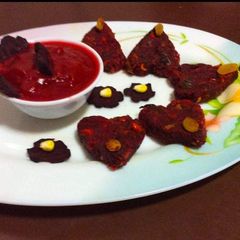 A picture of Beetroot cutlets.