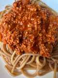 Bolognai, égetett spagettivel