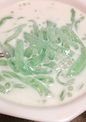 Hình của món Chè trân châu nước cốt dừa kiểu đơn giản.