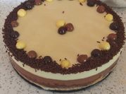 Una foto de chocolate blanco fondant
