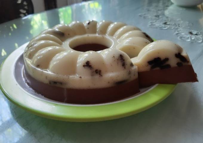 Puding Milo Oreo