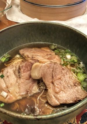 A picture of Nibuta (Stewed Pork) Shoyu Ramen.