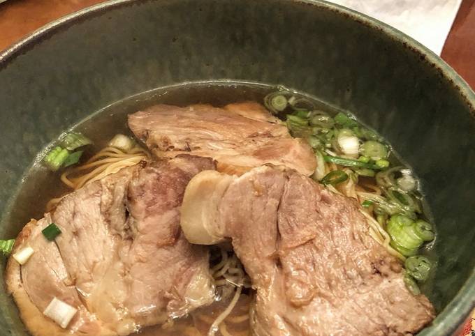 Recipe of Real Nibuta (Stewed Pork) Shoyu Ramen for Lunch Recipe