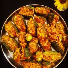 A picture of Stuffed Karela/ Bharwa karela/ Bitter Gourd.
