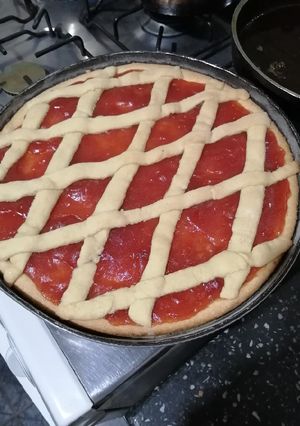 Una foto de Pasta frola de membrillo