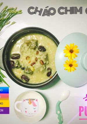 Hình của món Cháo chim cút -đậu đỏ- kỹ tử- táo đỏ- hạt sen.