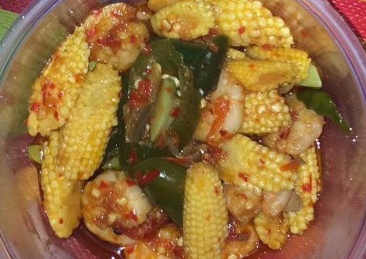 Cara Gampang Menyiapkan Udang pete cabe ijo dan putren Anti Gagal