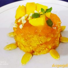 A picture of Mango Sheer Khurma Pudding.