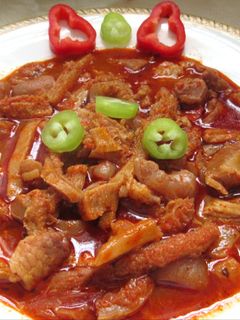 Csülkös pacalpörkölt recept fotója