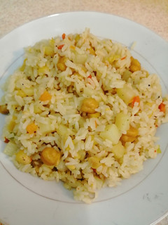 Una foto de Arroz con vegetales