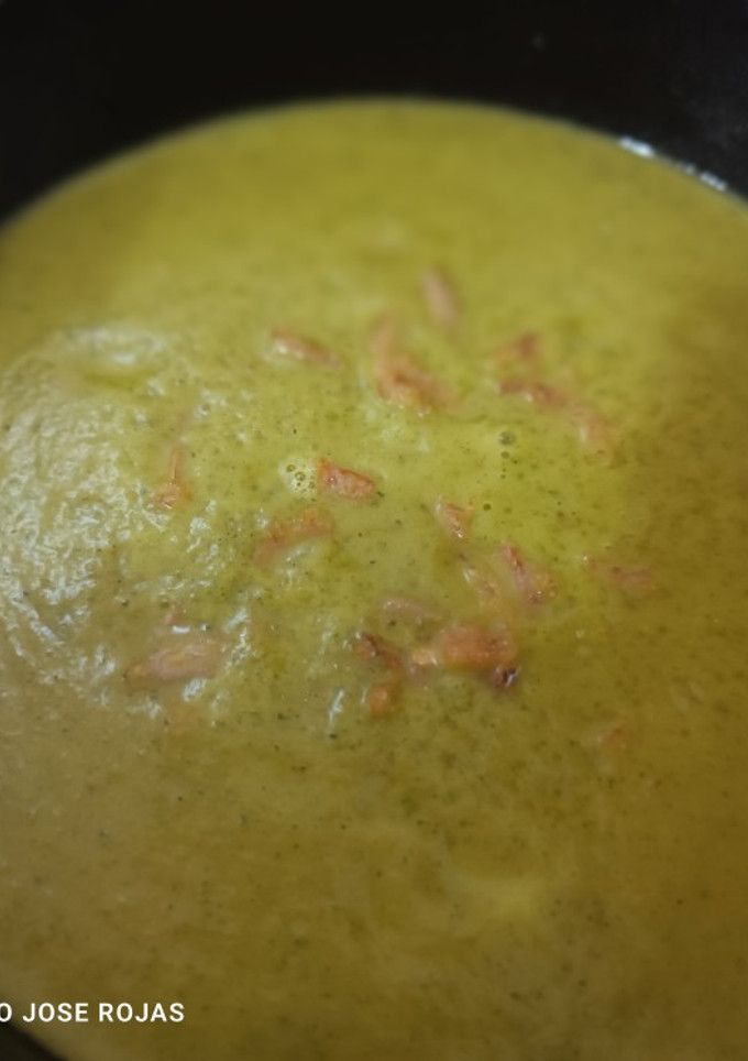 Una foto de Crema de calabacín y zanahoria sin patata