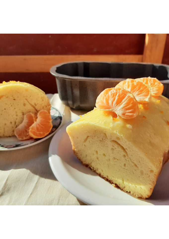 Una foto de Budín de Mandarina🍊 (Sin leche, sin manteca, sin huevo 😉)