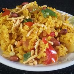 A picture of Jhatpat chatpata poha.