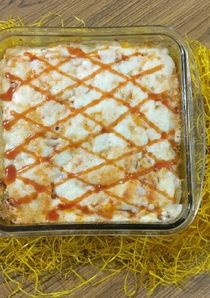 A picture of Rice lasagana.