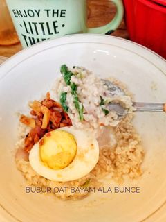 Foto resep Bubur Oat Bayam ala Bunce