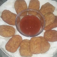 Chicken nuggets A picture of Chicken nuggets.