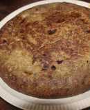 Tortilla de alcachofas y cebolla