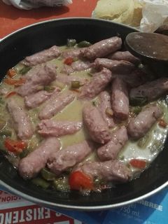 Una foto de Salchichas al vino blanco