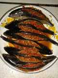 Ikan Caru Goreng isi Cabe