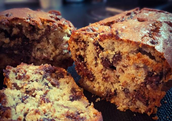 Cake banane chocolat caramel đ