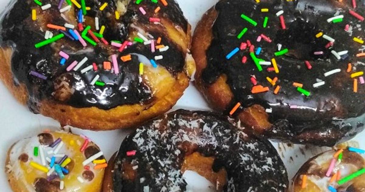 Chocolate ganache donuts Recipe by Farha Sheikh Cookpad