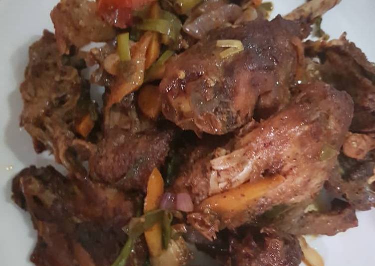 Recipe of Quick Fried peppered chicken