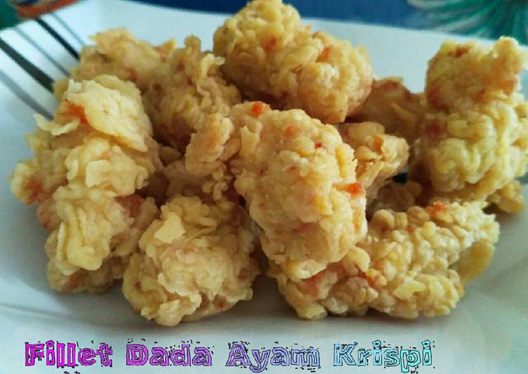 Resep Fillet Dada Ayam Crispy, Enak Banget